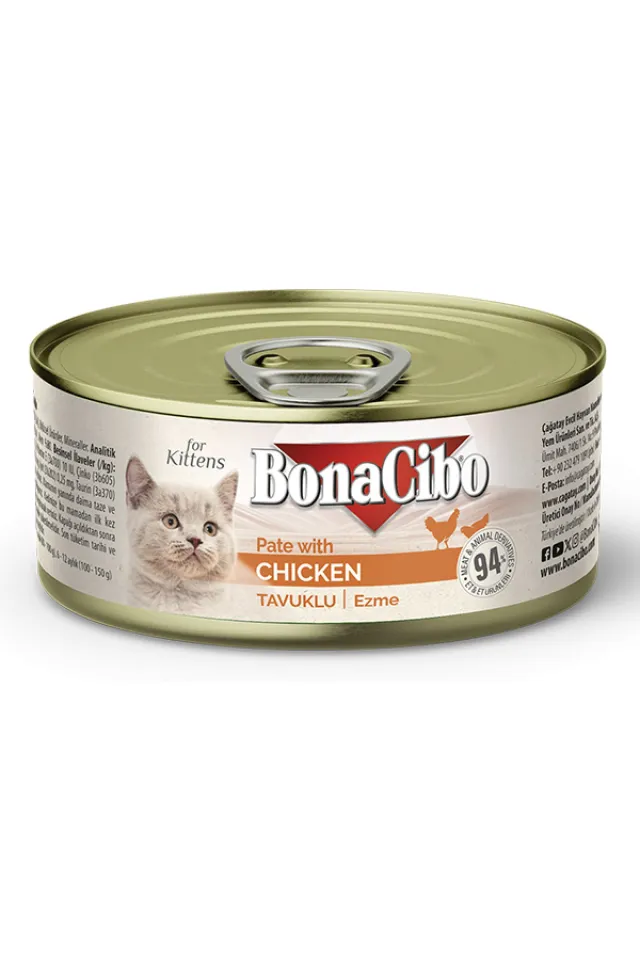 Ezme Tavuklu Yavru Kedi Yaş Maması 85 g x 12 Adet