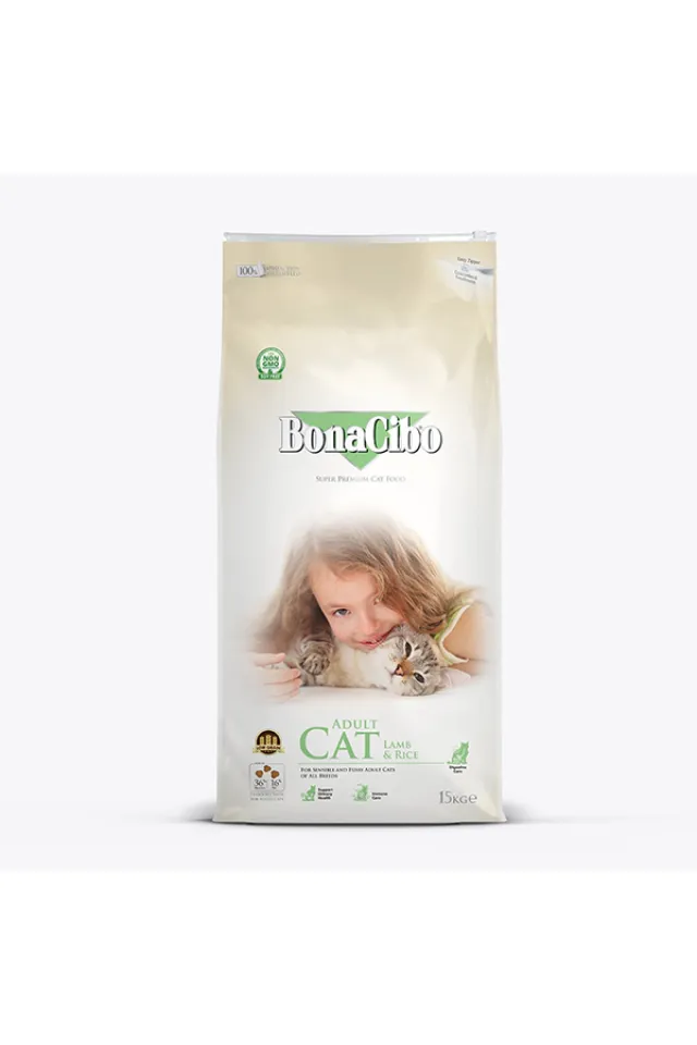 Kuzu Etli ve Pirinçli Yetişkin Kedi Maması 2 kg
