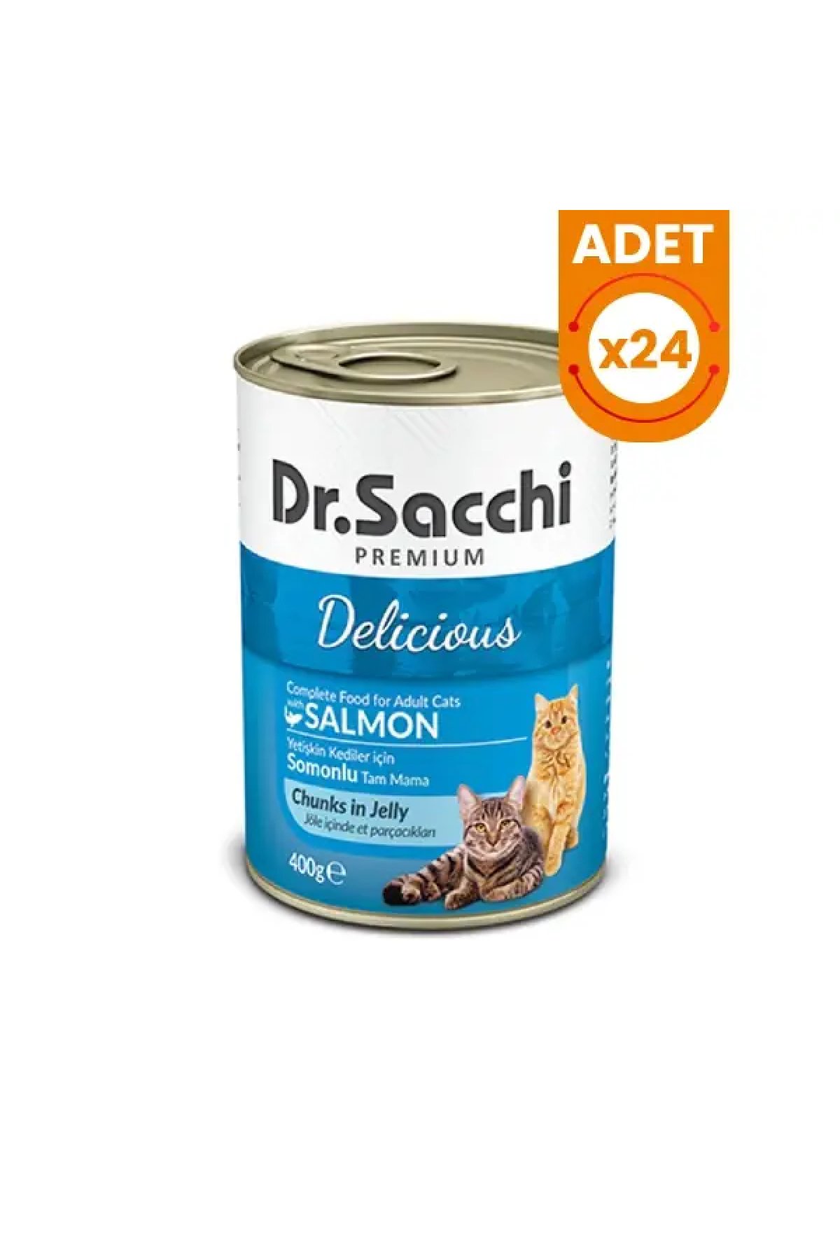 Somonlu Yetişkin Kedi Konservesi 400 Gr 24 Adet
