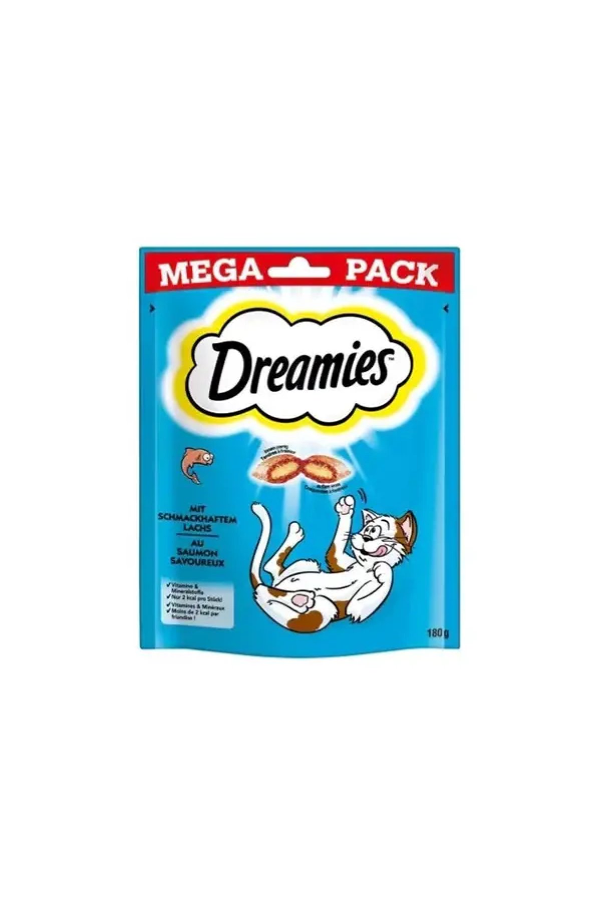 Mega Pack İç Dolgulu Somonlu Kedi Ödül Bisküvisi 180 Gr 