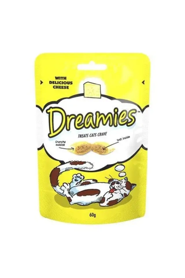 İçi Dolgulu Peynirli Kıtır Kedi Ödül Maması  60 Gr