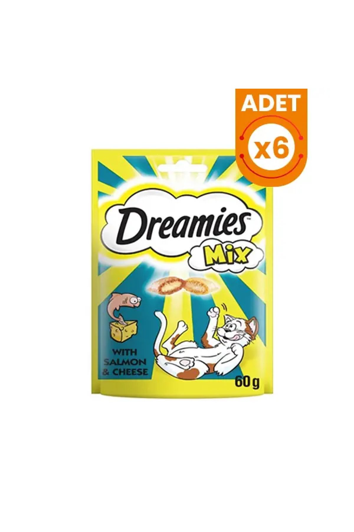 Somon ve Peynirli Mix Kedi Ödül Maması 60 Gr 6 Adet