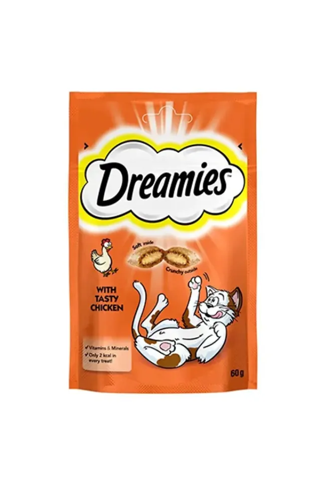 İçi Dolgulu Tavuklu Kıtır Kedi Ödül Maması 60 Gr 