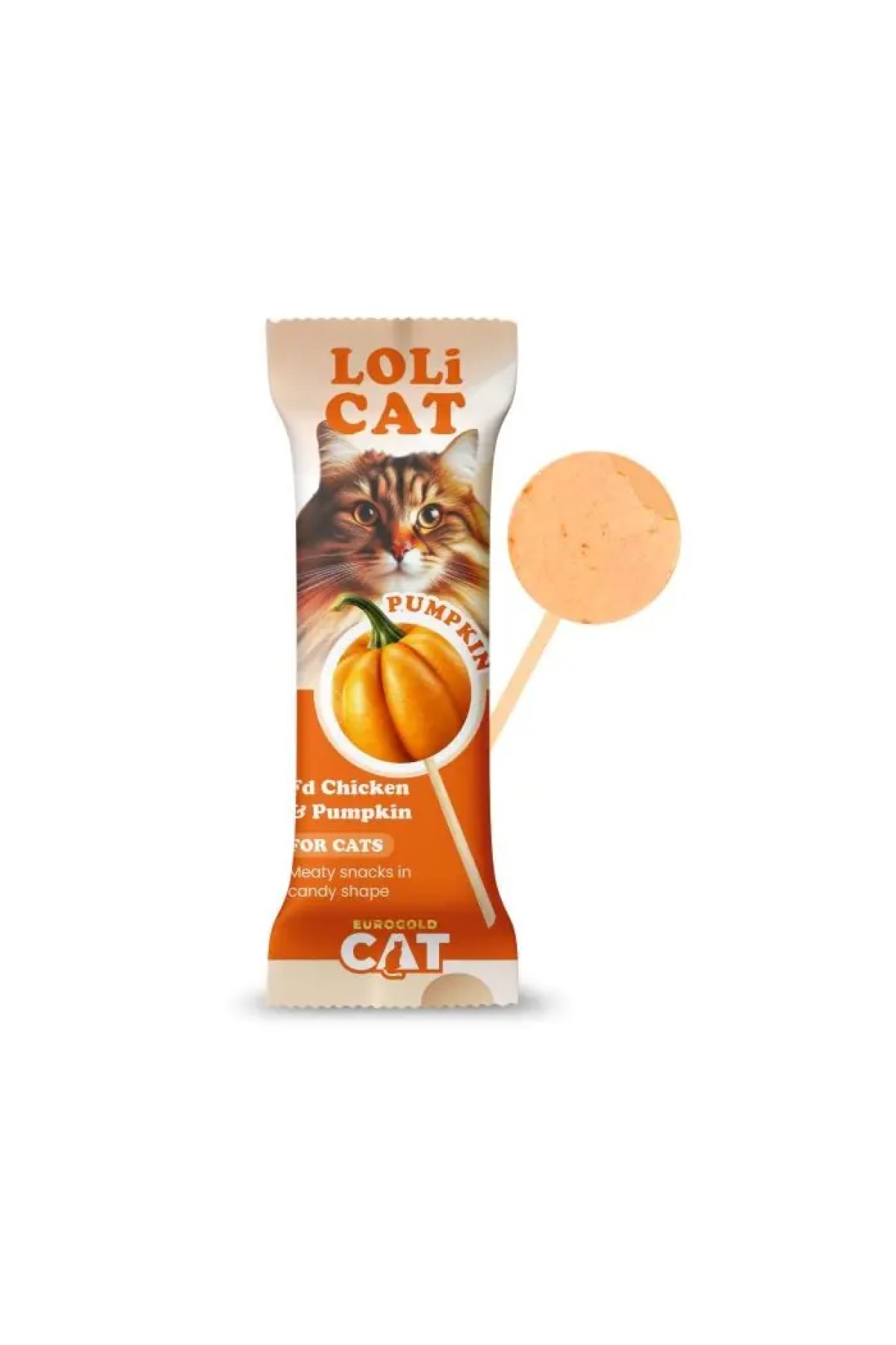 Cat LoliCat Kediler İçin Tavuklu Balkabaklı Lolipop 15'li