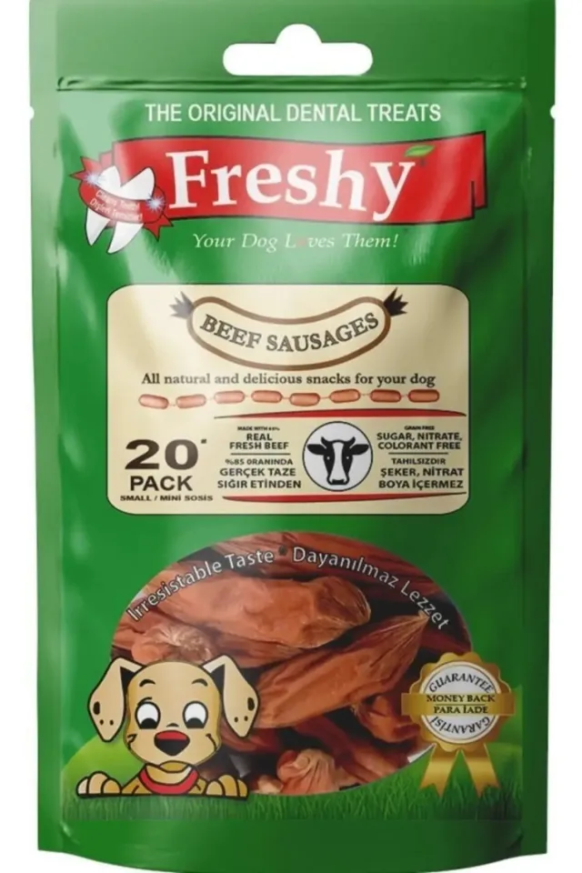Mini Sausages Small Küçük Boy Sosis Köpek Ödülü 100 gr - 15'li Paket
