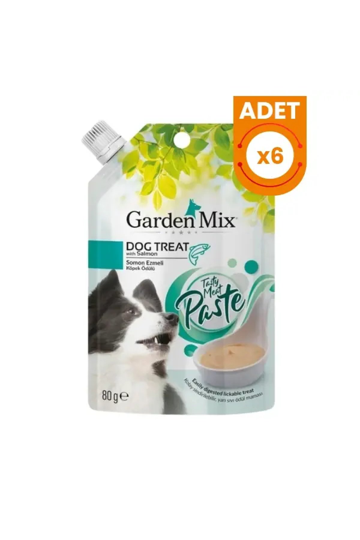 Somonlu Ezme Sıvı Köpek Ödül Maması 6 Adet 80 Gr