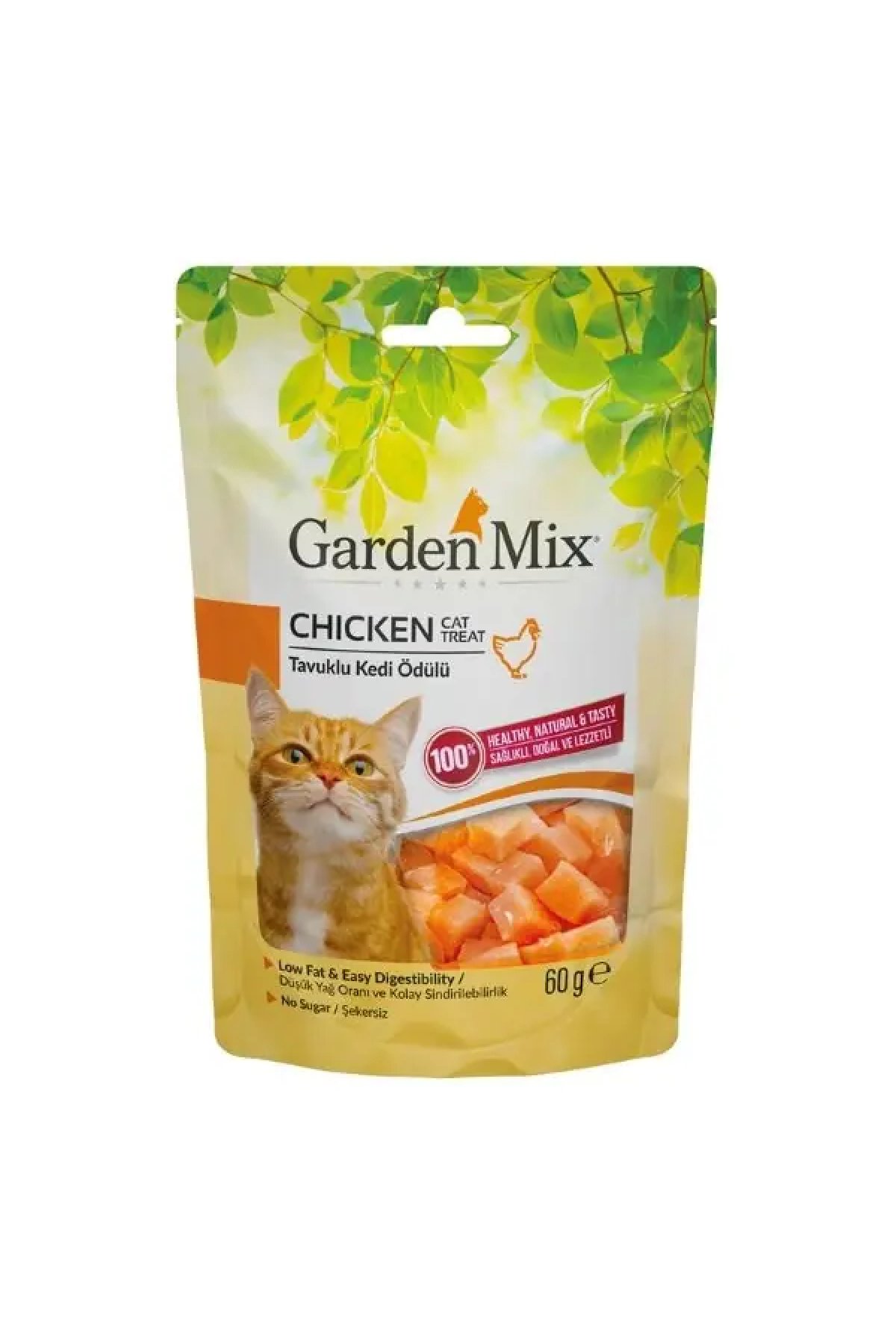 Tavuklu Düşük Yağlı Şekersiz Kedi Ödül Maması 60 Gr 