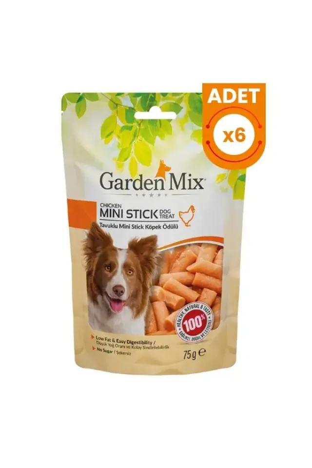 Tavuklu Mini Stick Köpek Ödül Maması 6 Adet 75 Gr