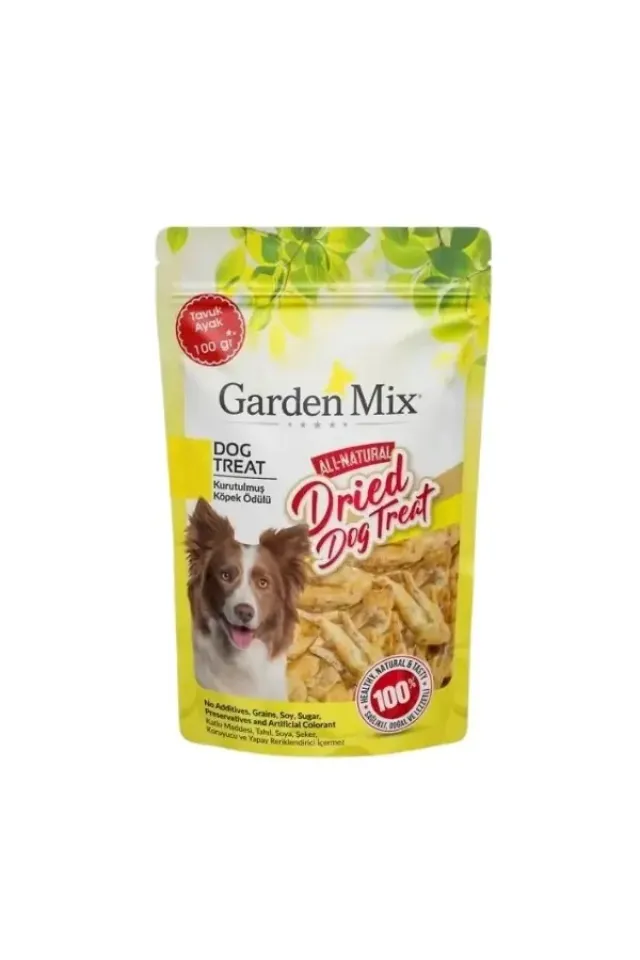 Kurutulmuş Tavuk Ayak Köpek Ödül Maması  100 Gr