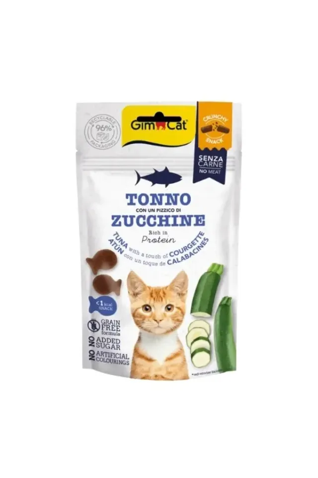 Crunchy Snacks Ton Balıklı ve Kabaklı Tahılsız Kedi Ödül Maması 50 Gr 