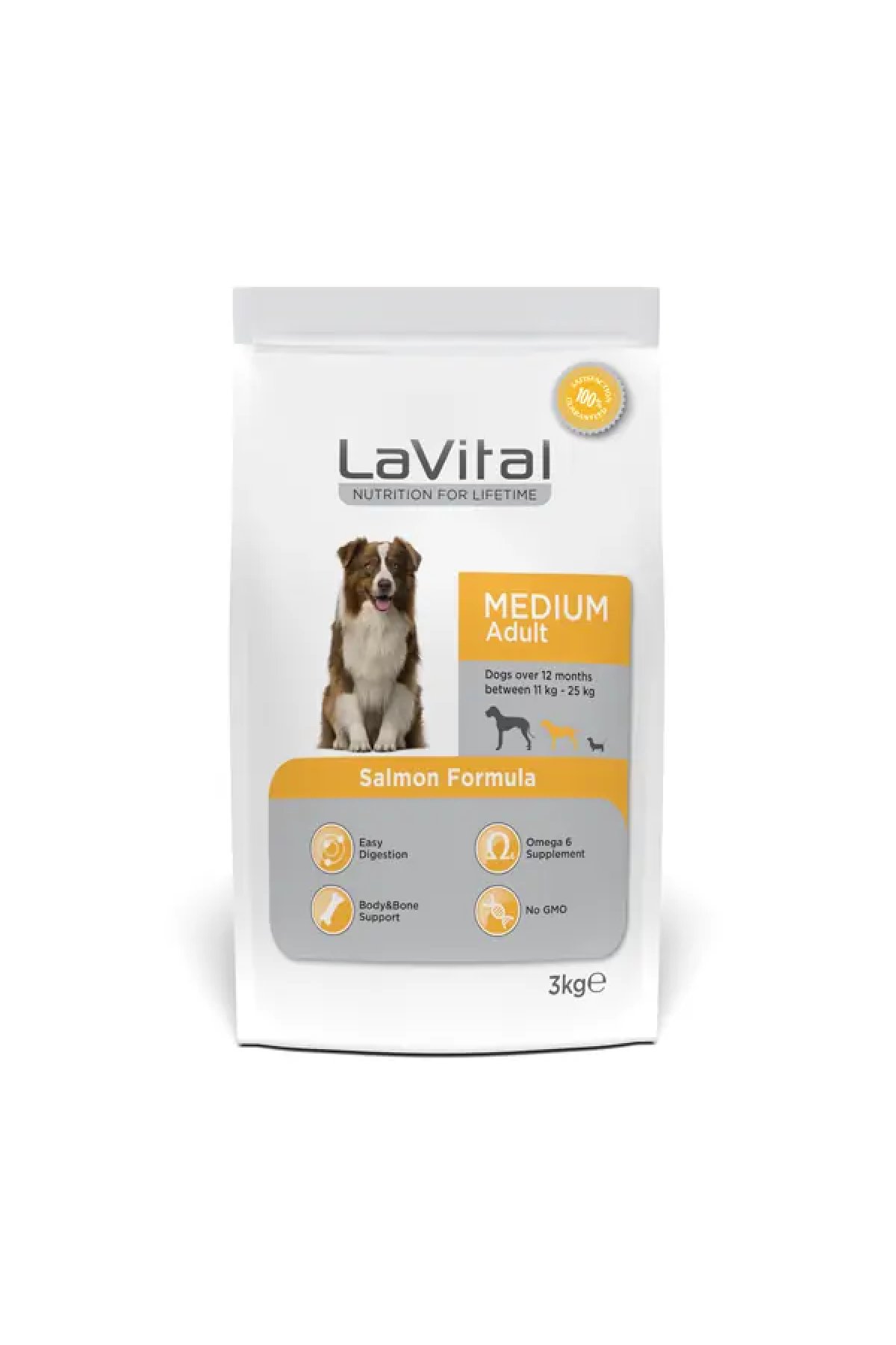 Orta Irk Somonlu Yetişkin Köpek Maması 3 Kg