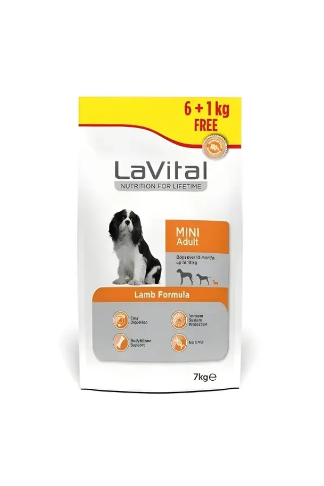 Kuzu Etli Küçük Irk Yetişkin Köpek Maması 6+1 Kg