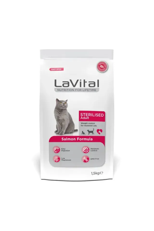 Sterilised Somonlu Kısırlaştırılmış Kedi Maması 1.5 Kg