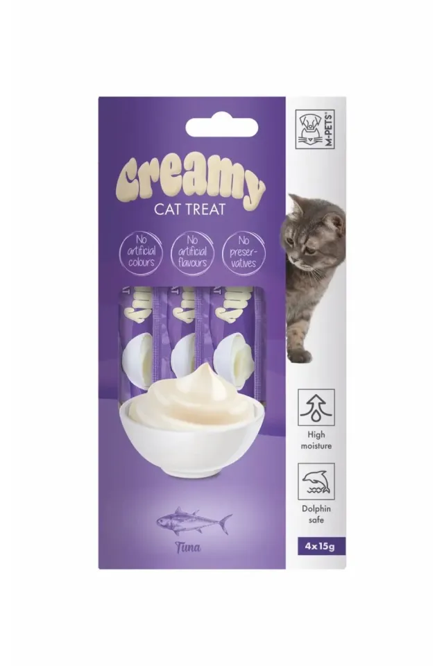 Creamy Ton Balıklı Sıvı Kedi Ödül Maması 4X15 Gr 