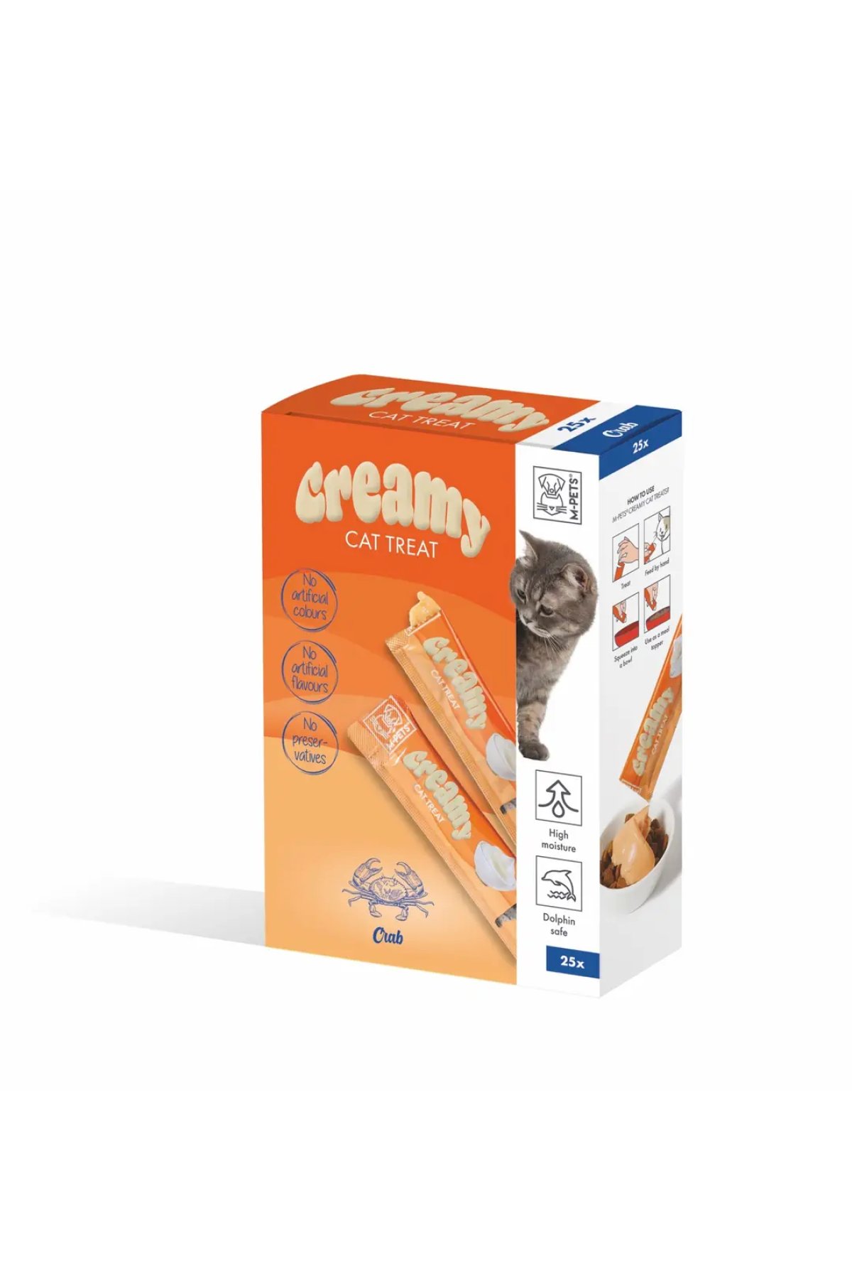 Creamy Yengeçli Sıvı Kedi Ödül Maması  25x15 Gr