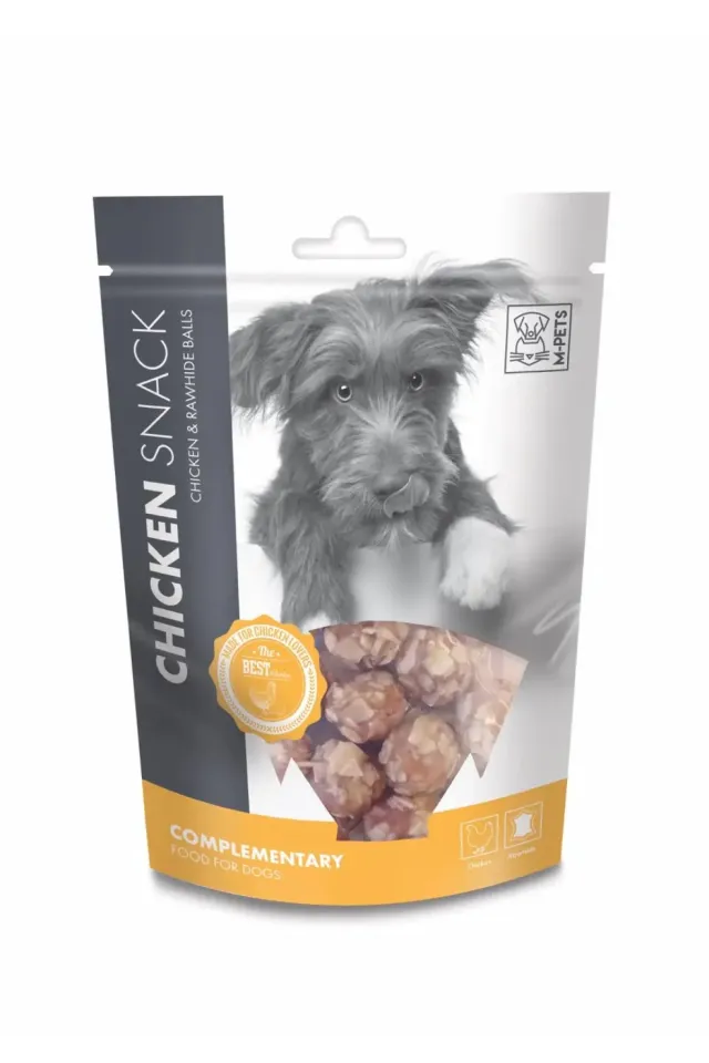My Snacky Tavuk ve Sığır Derili Top Köpek Ödül Maması 80 Gr 