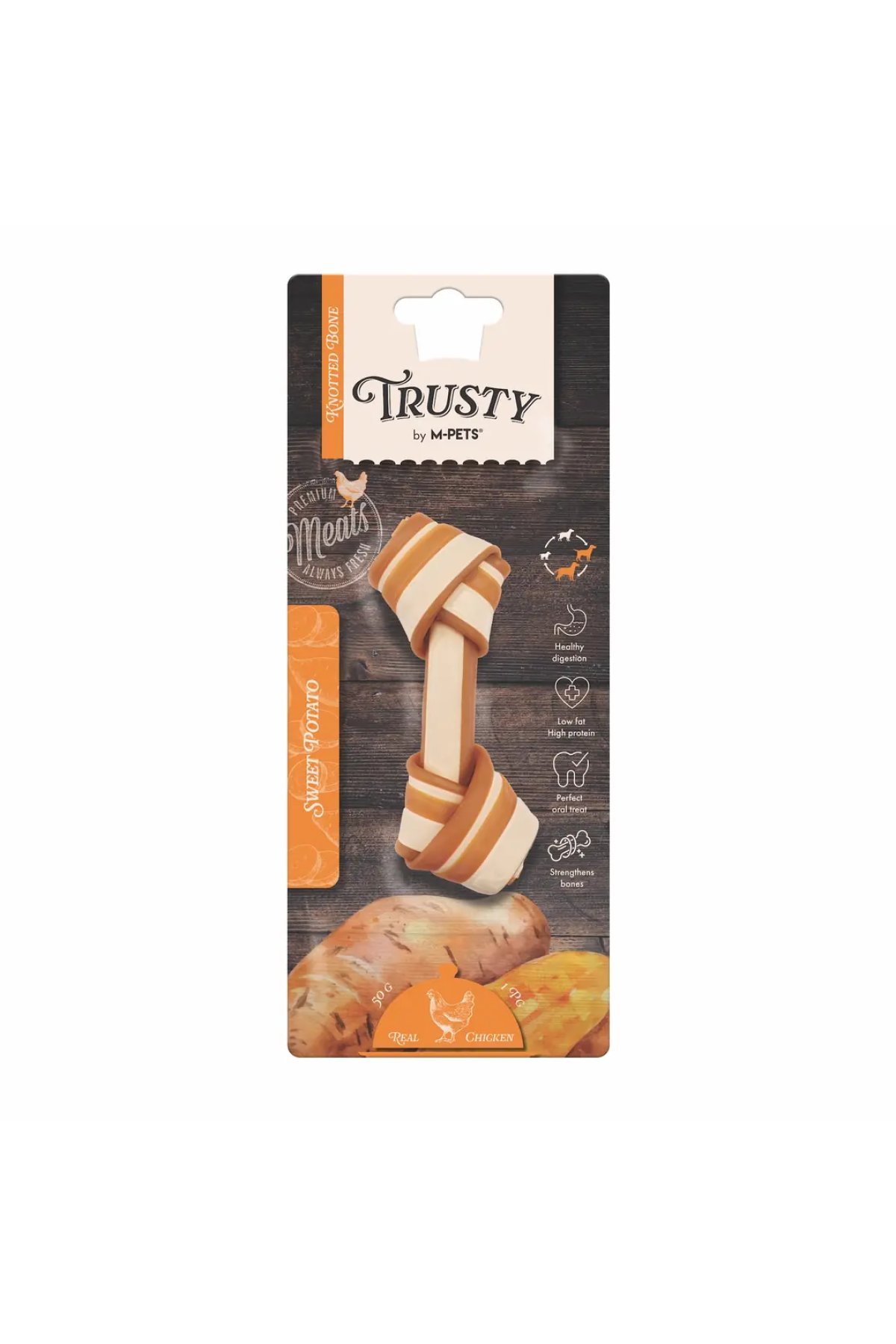 Trusty Chicken Tatlı Patatesli Kemik Köpek Ödülü 50 Gr 