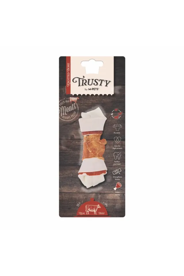 Trusty Extra Sığır Etli Düğümlü Köpek Çiğneme Kemiği 55 Gr 