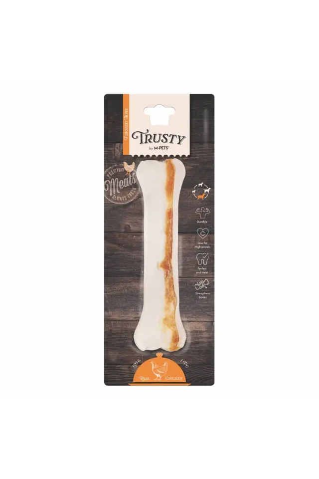 Trusty Tavuklu Press Kemik Köpek Ödülü  130 Gr 22.2 Cm