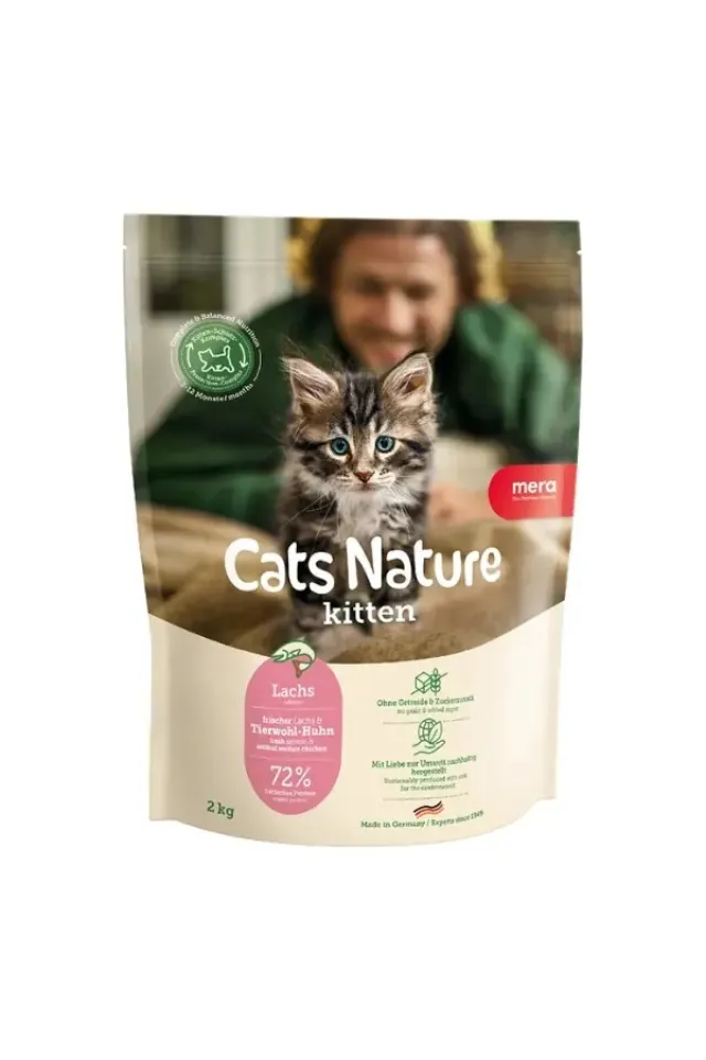 Cats Nature Kitten Somonlu Anne ve Yavru Kedi Maması 2 Kg