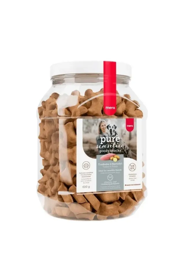 Pure Sensitive Hindi Etli ve Patatesli Köpek Ödül Bisküvisi 600 Gr 