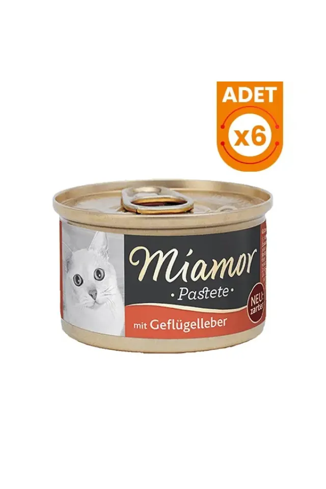 Pastete Ciğerli Tahılsız Konserve Kedi Maması 6 Adet 85 Gr