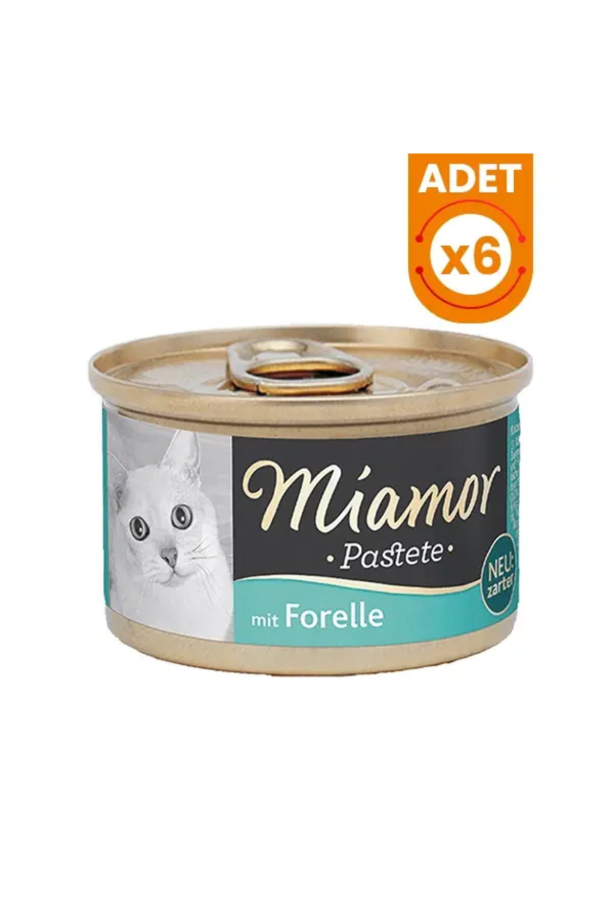 Pastete Alabalıklı Tahılsız Konserve Kedi Maması 6 Adet 85 Gr