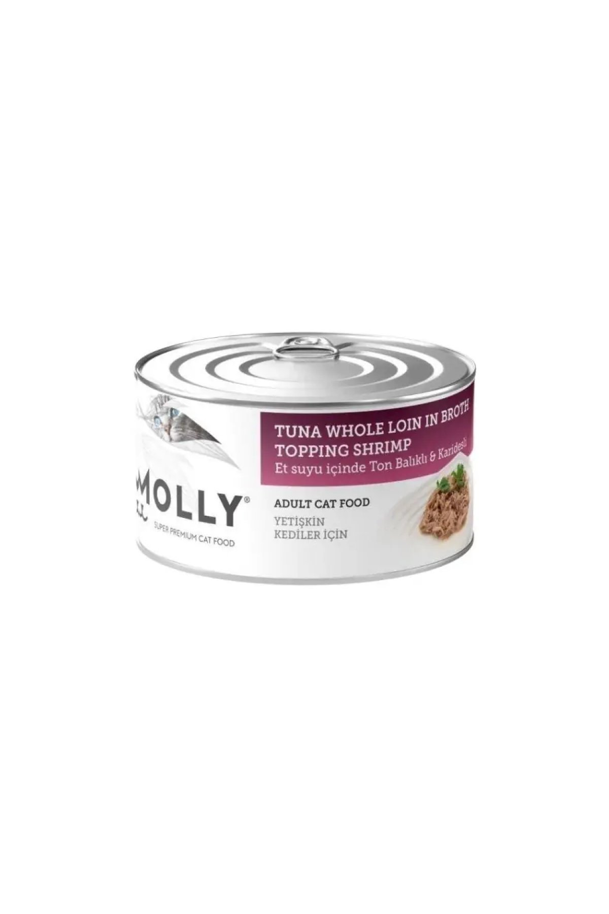 Et Suyu İçinde Ton Balıklı ve Karidesli Tahılsız Yetişkin Kedi Konservesi 85 Gr