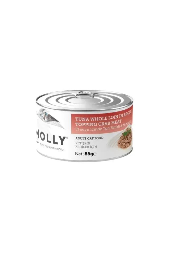 Et Suyu İçinde Ton Balıklı ve Yengeçli Tahılsız Yetişkin Kedi Konservesi 85 Gr