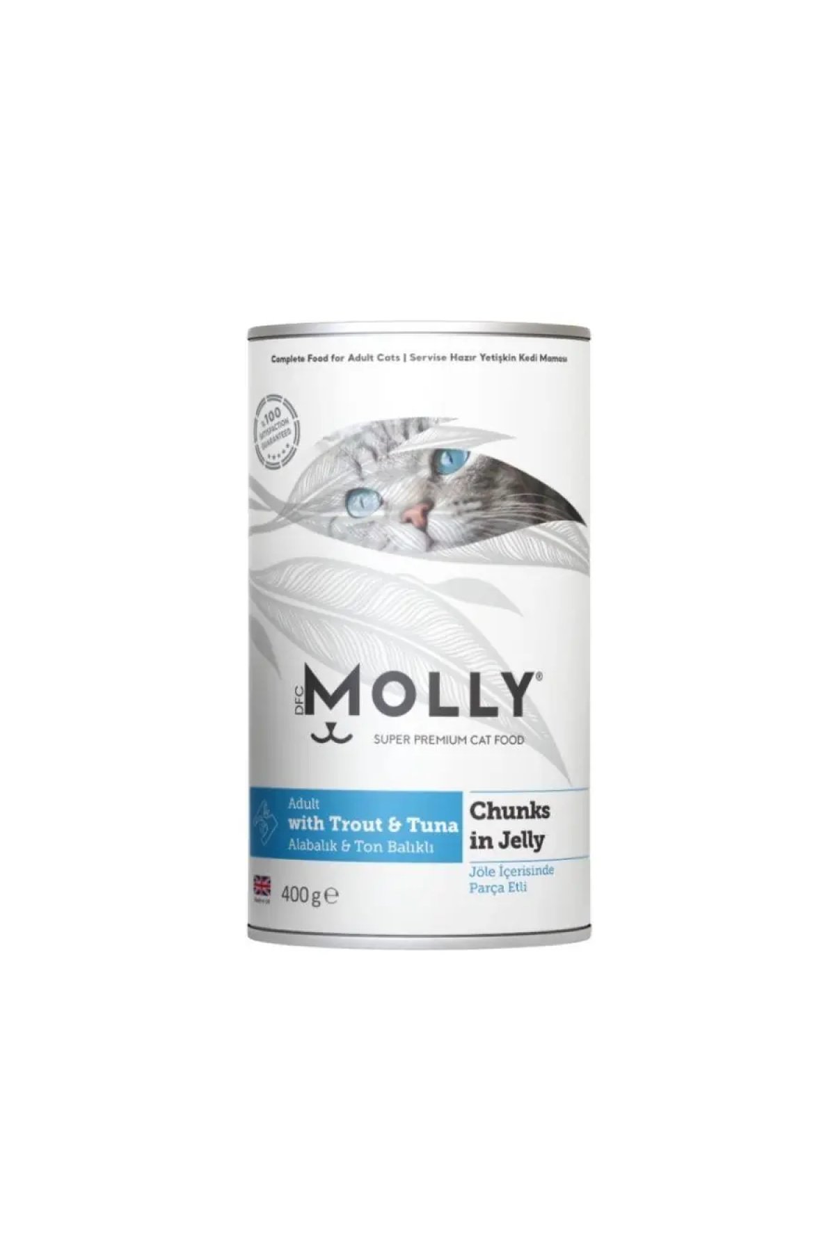 Jöle İçinde Parça Alabalık ve Ton Balıklı Yetişkin Kedi Konservesi 400 Gr