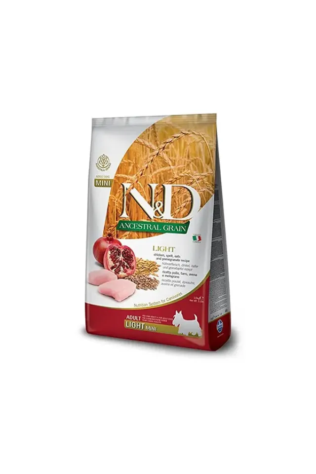 Düşük Tahıllı Light Tavuk ve Narlı Küçük Irk Diyet Köpek Maması 2.5 Kg