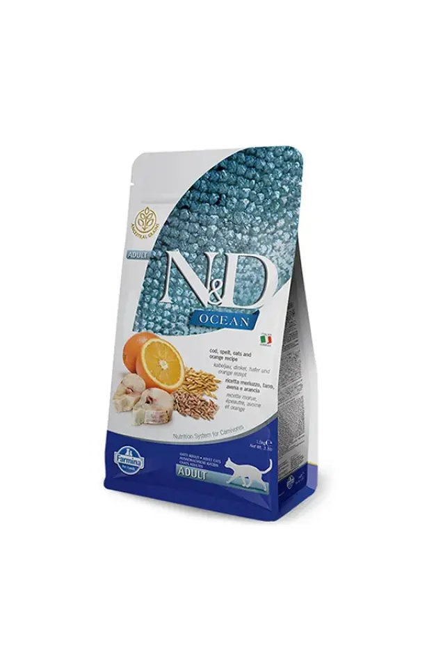 Ocean Düşük Tahıllı Morina Balıklı Yetişkin Kedi Maması 1.5 Kg