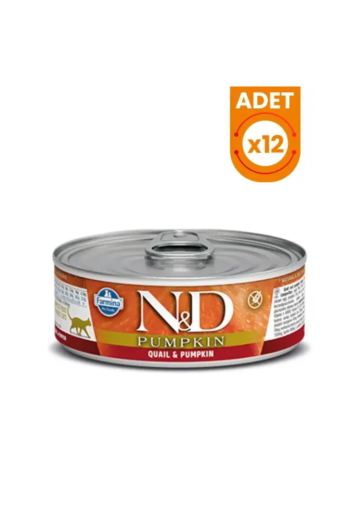 Pumpkin Balkabaklı ve Bıldırcınlı Konserve Kedi Maması 70 Gr 12 Adet