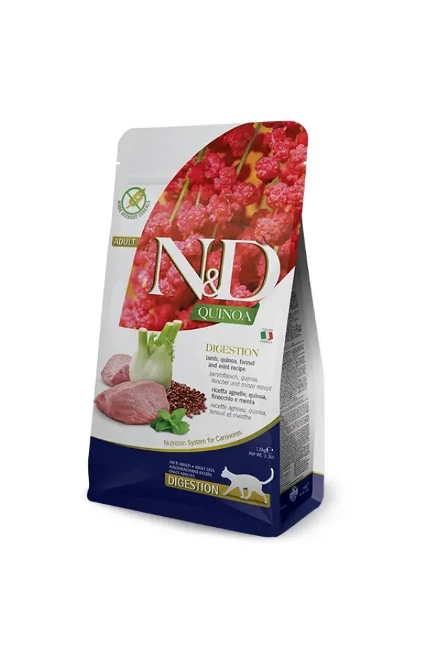 Quinoa Digestion Kuzu Etli Yetişkin Kedi Maması 1.5 Kg