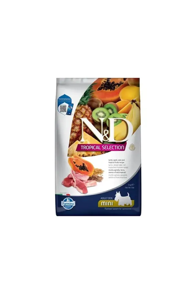 Tropical Selection Kuzu Etli ve Tropical Meyveli Mini Irk Yetişkin Köpek Maması 5 Kg