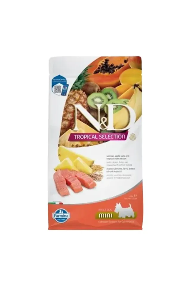 Tropical Selection Somonlu ve Tropical Meyveli Mini Irk Yetişkin Köpek Maması 1.5 Kg