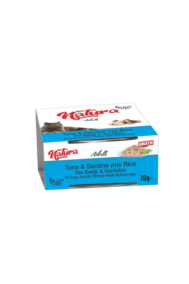Ton ve Sardalyalı Yetişkin Kedi Konservesi 70 Gr
