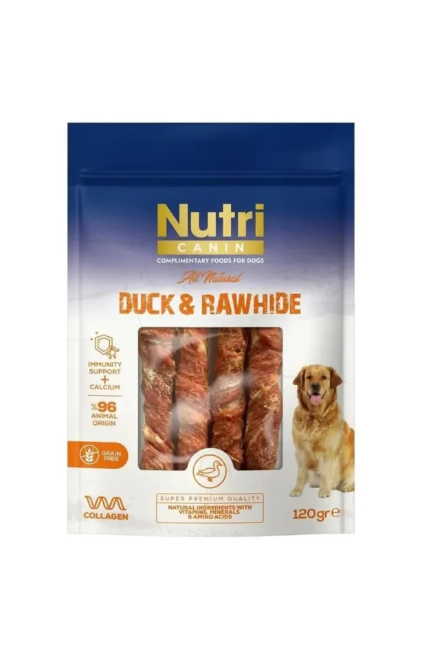 Rawhide Ördek Eti Sargılı Kemik Köpek Ödülü 120 Gr