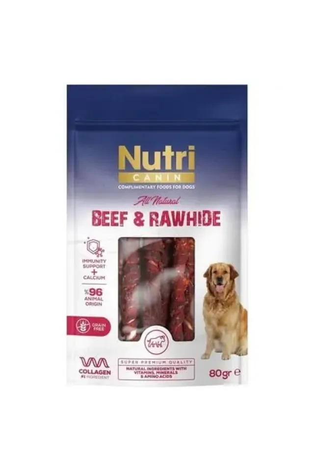 Sığır Etli Sargılı Kemik Köpek Ödülü Small 80 Gr