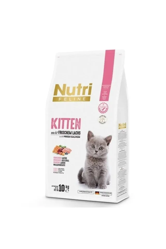 Kitten Tahılsız Somonlu Yavru Kedi Maması 10 Kg