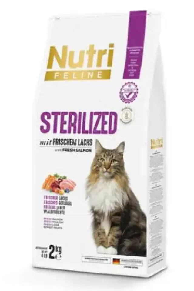 Somonlu Tahılsız Kısırlaştırılmış Kedi Maması 2 Kg