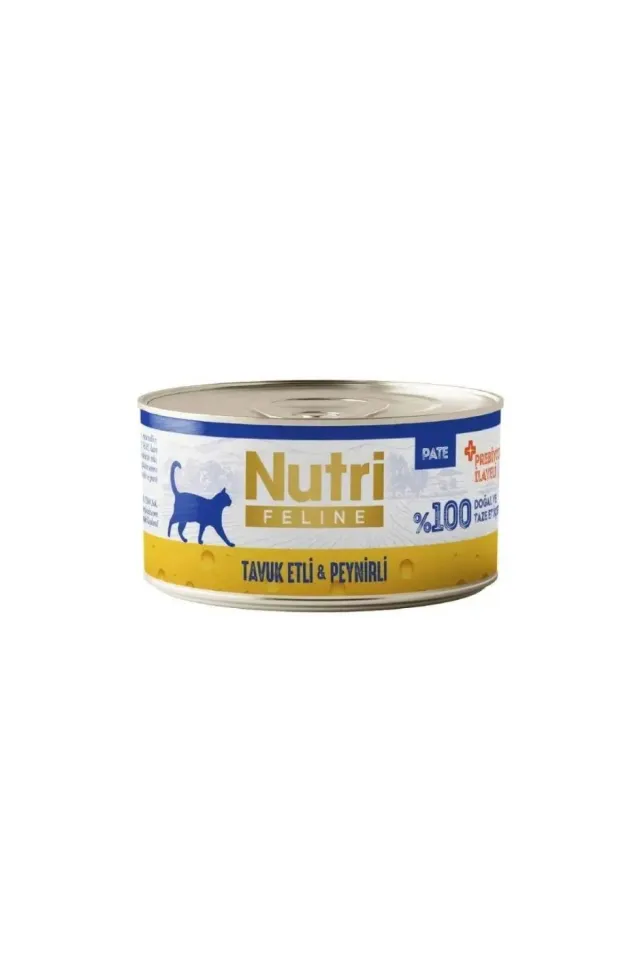 Tavuk Etli ve Peynirli Tahılsız Yetişkin Kedi Konservesi 70 Gr