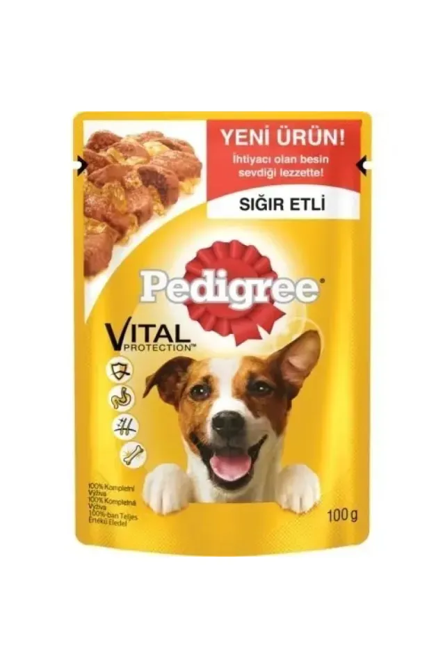 Sığır Etli Konserve Yetişkin Köpek Maması 100 Gr 