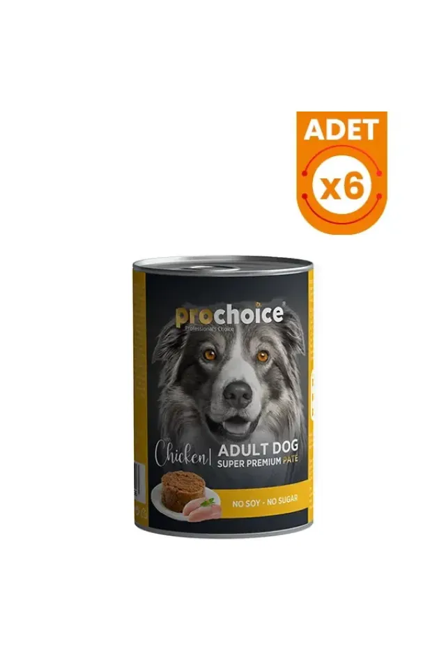 Adult Tavuklu Yetişkin Köpek Konservesi 400 Gr 6 Adet