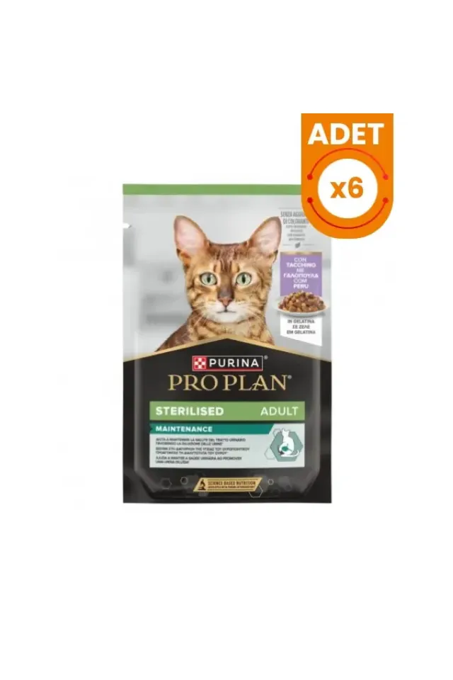 Hindili Pouch Kısırlaştırılmış Konserve Kedi Maması 6 Adet 85 Gr