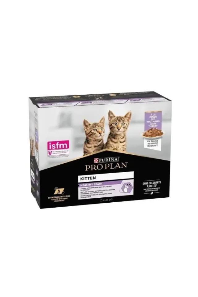 Kitten Hindili Pouch Yavru Konserve Kedi Maması  10x85 Gr