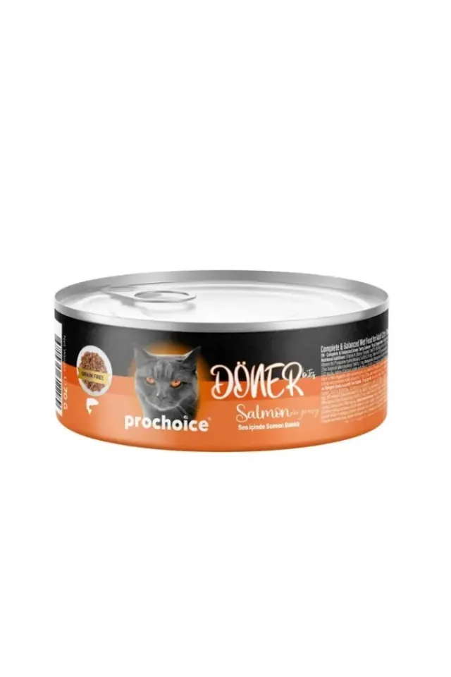 Döner Bites Sos İçinde Somonlu Yetişkin Konserve Kedi Maması 70 Gr 