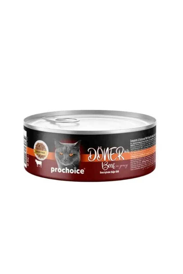 Döner Bites Sos İçinde Sığır Etli Yetişkin Konserve Kedi Maması 70 Gr 