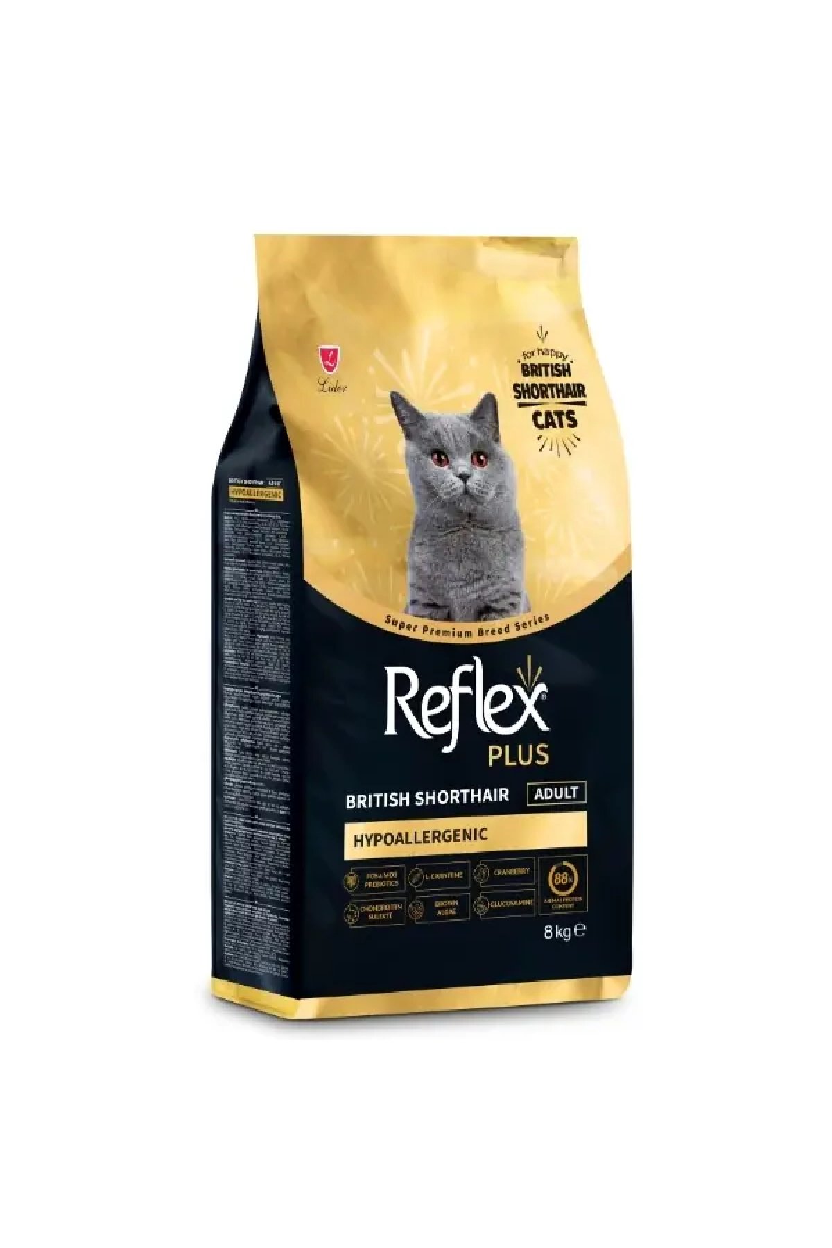British Shorthair Tavuklu ve Kızılcıklı Yetişkin Kedi Maması 8 Kg