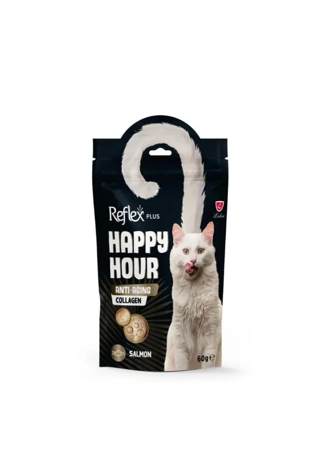 Happy Hour Anti-Aging Collagen Yetişkin Kediler İçin Ödül Maması 60 Gr